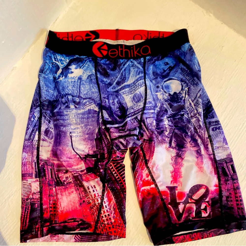 Ethika Men/Boys Athletic Graphic Boxer Brief Pink, Blue, Red, Black NWOT S